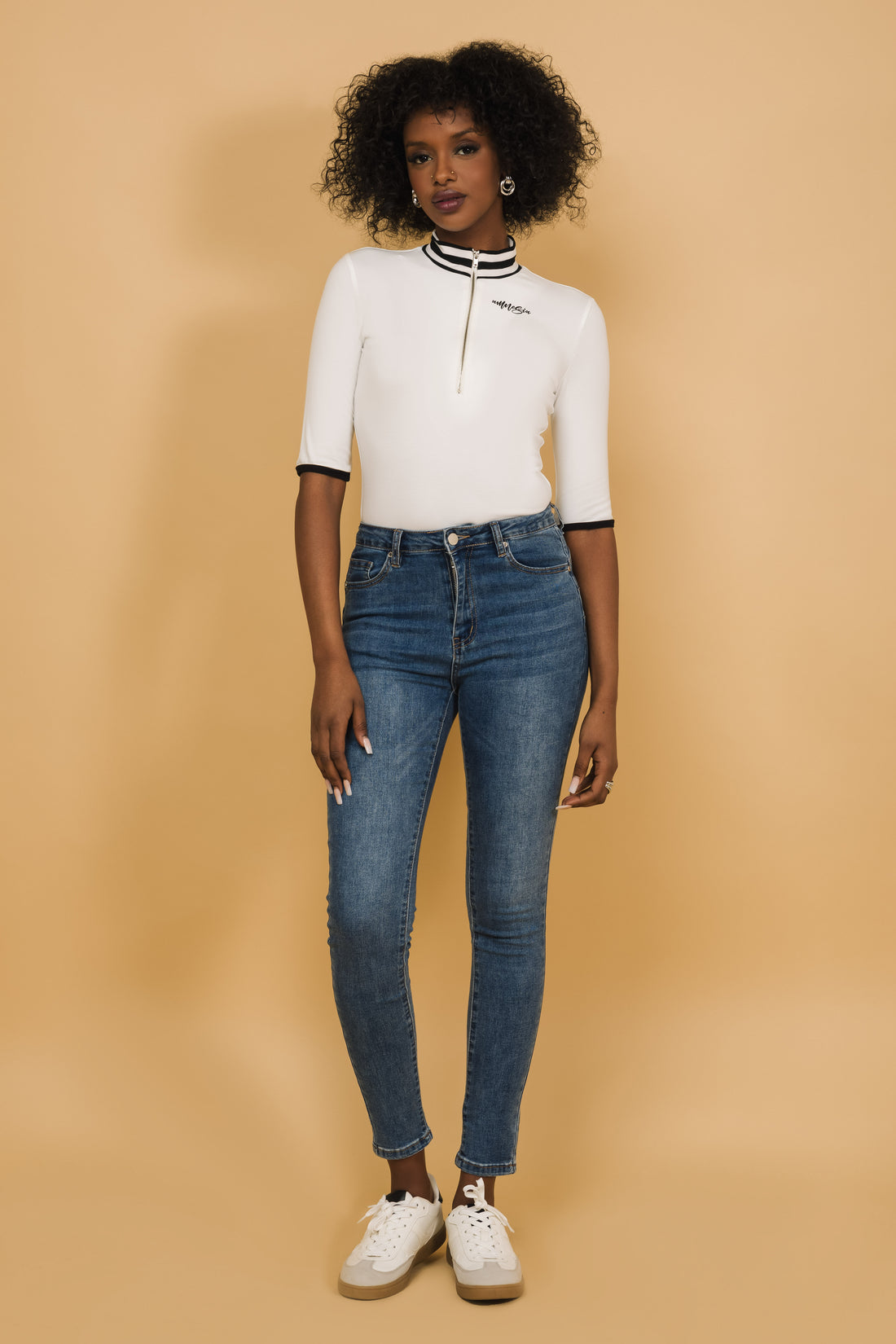 Fioren body ekrü/csíkos