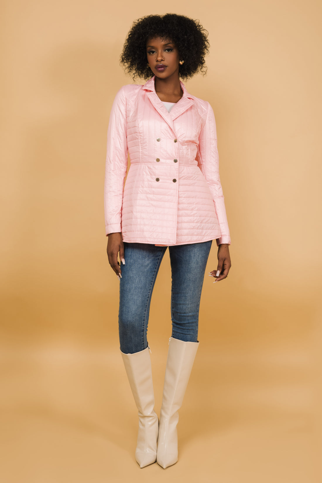 Jurez kabát rózsaszín