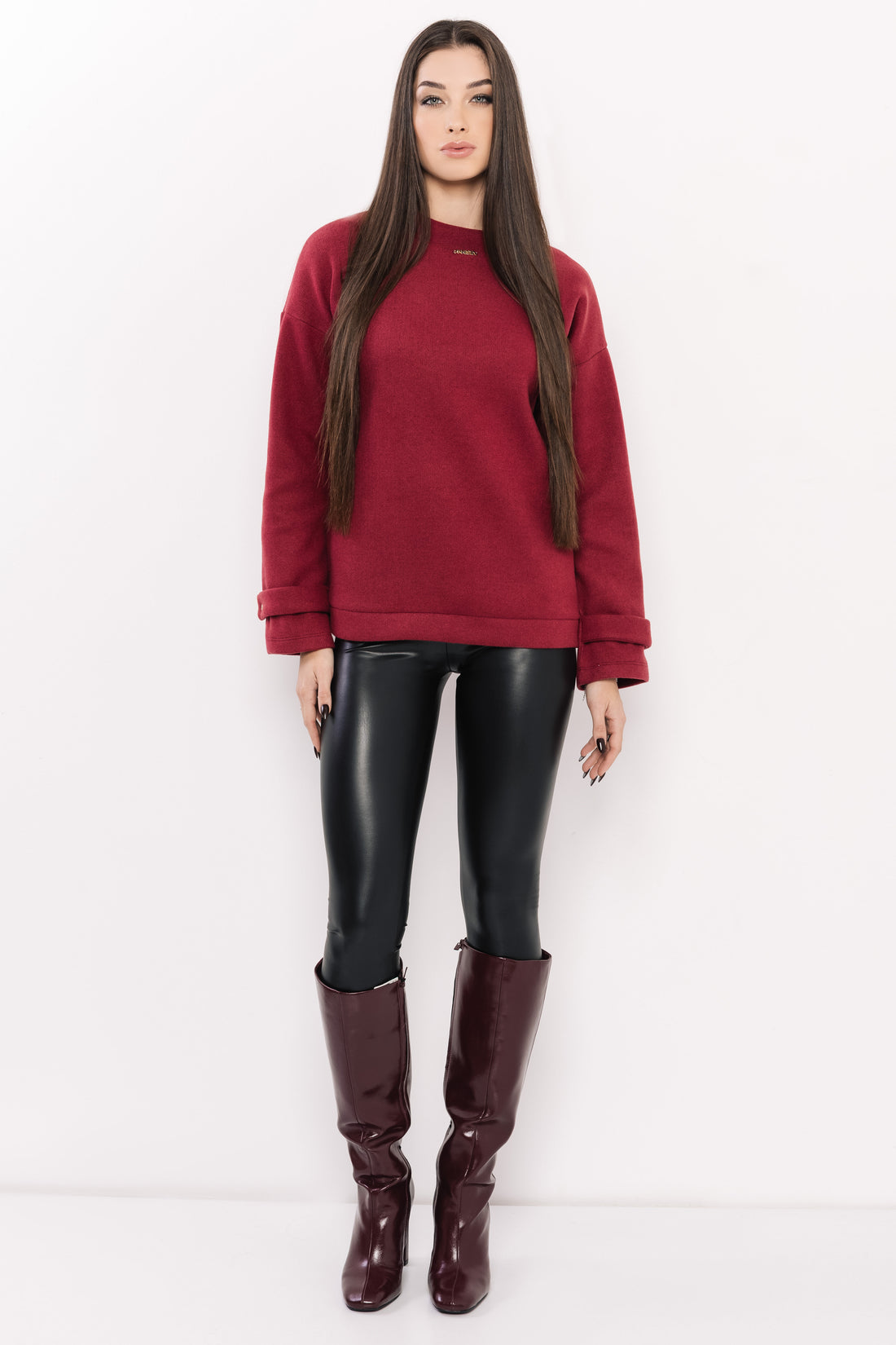 Koletta pulóver bordó