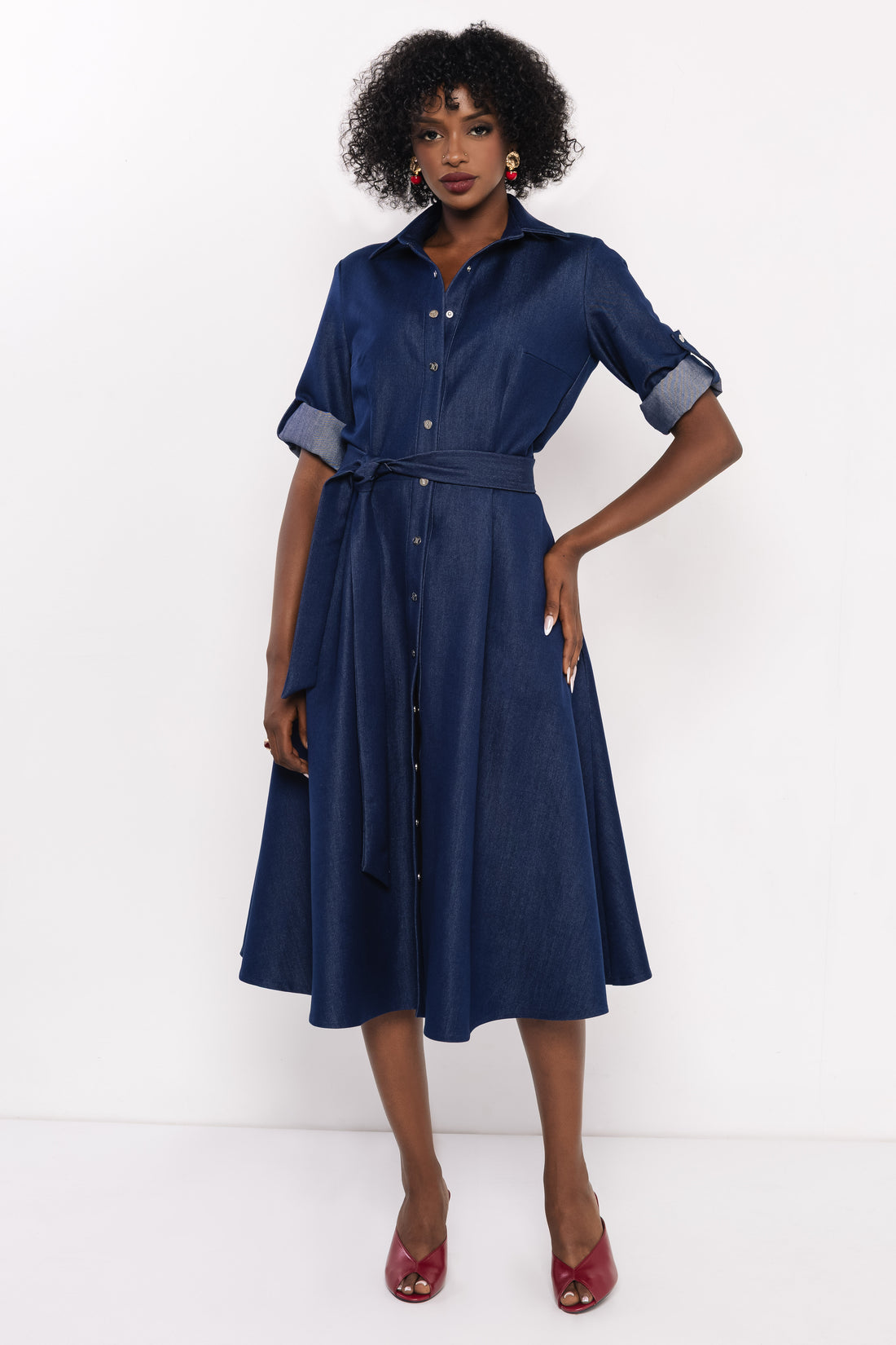 Neusz ruha sötét farmerkék