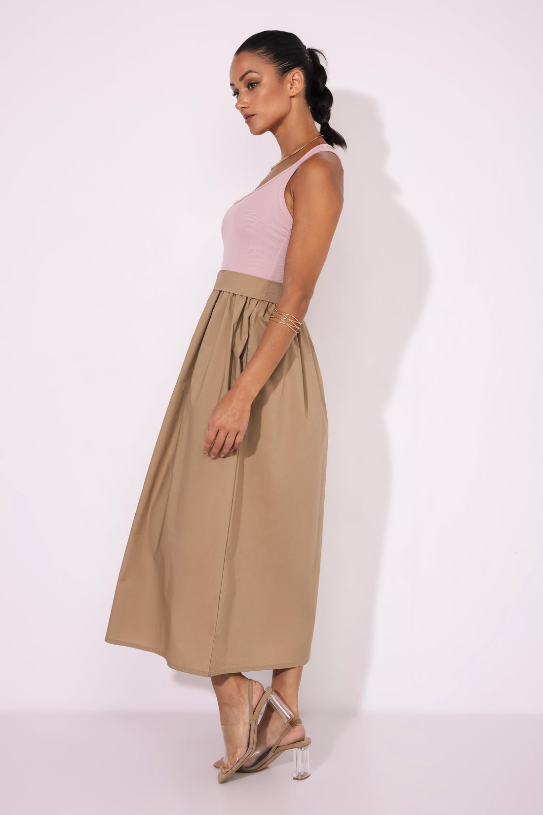 Moise ruha púder/barna színes one-0