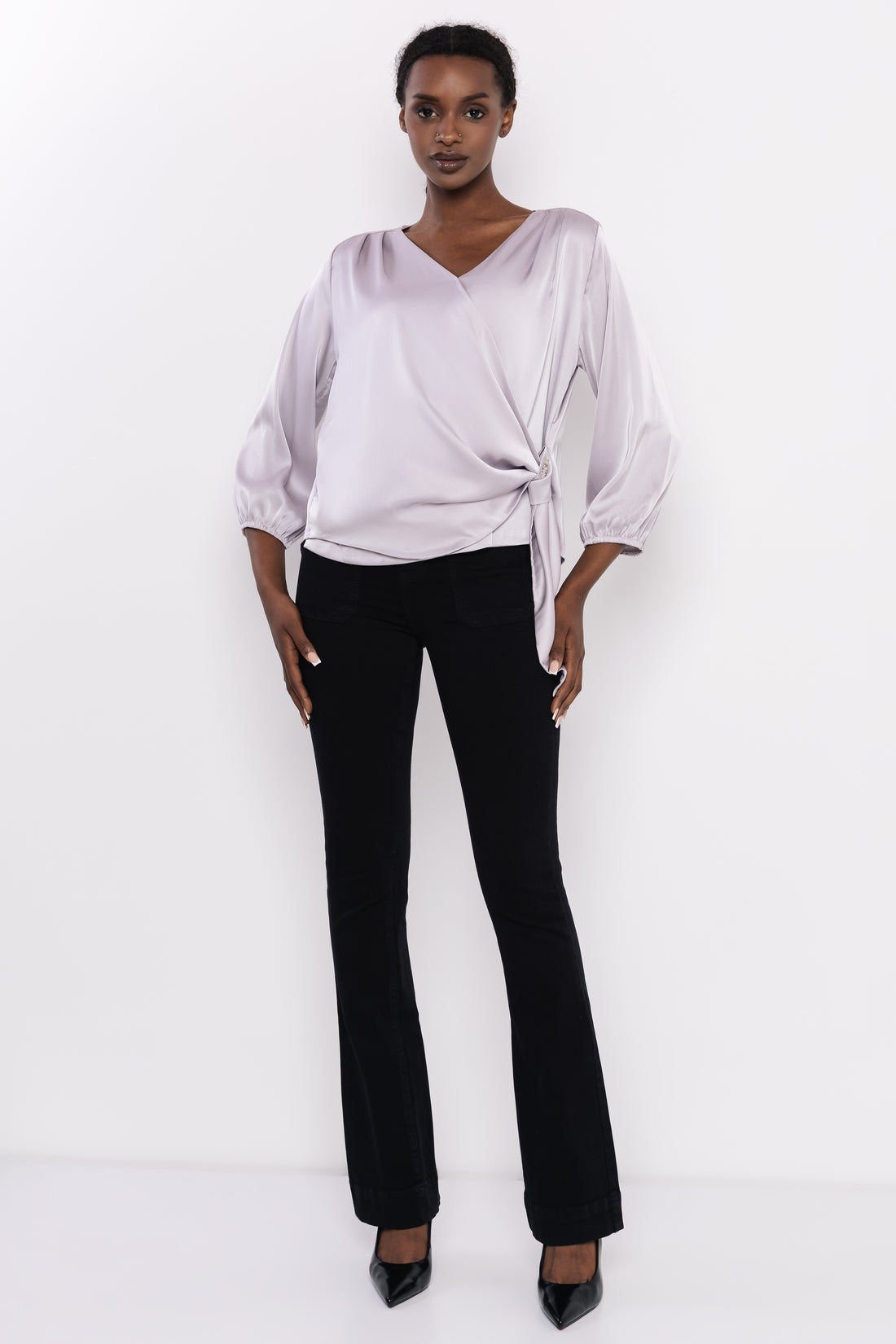 Flatch blúz szürke