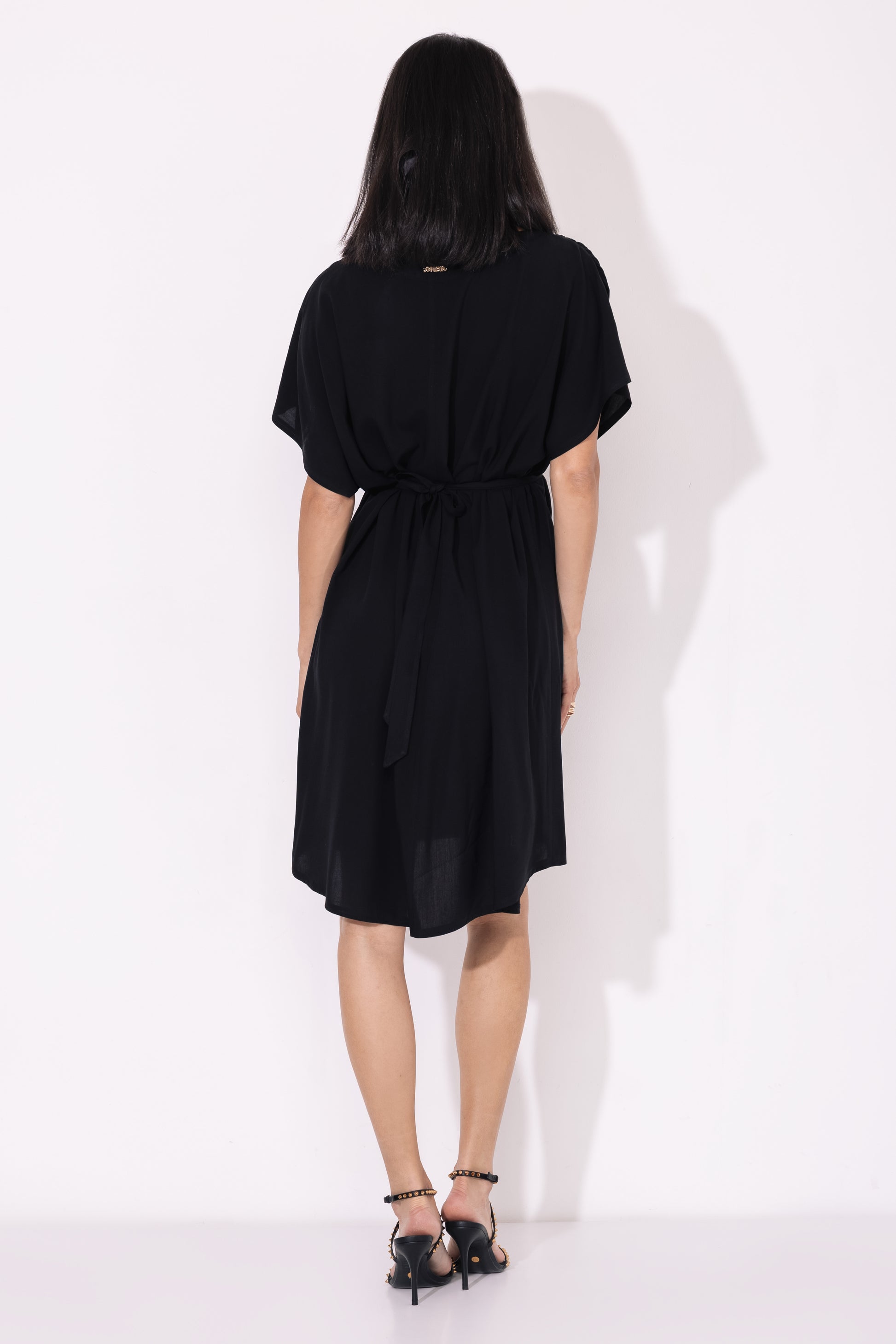 Seron megkötős ruha fekete one-2