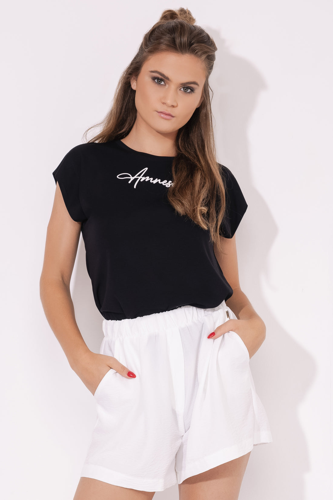 Donata short - off white ekrü-0