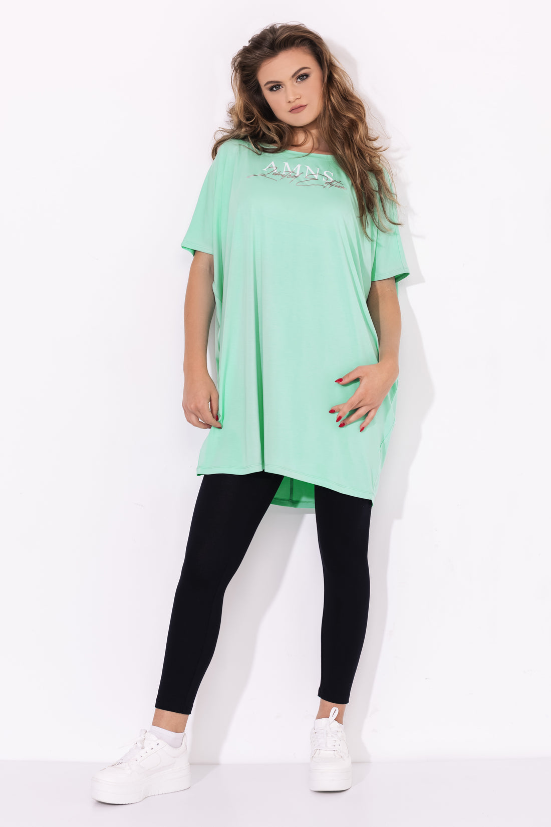 Dindin tunika bambusz menta zöld one-0