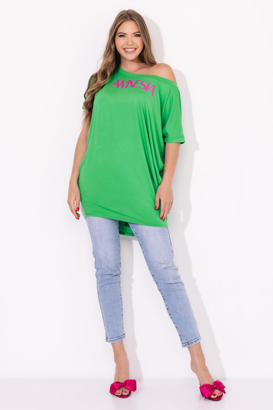 Bony felső világos brazil zöld one-0