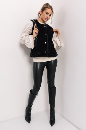 Porto mellény fekete