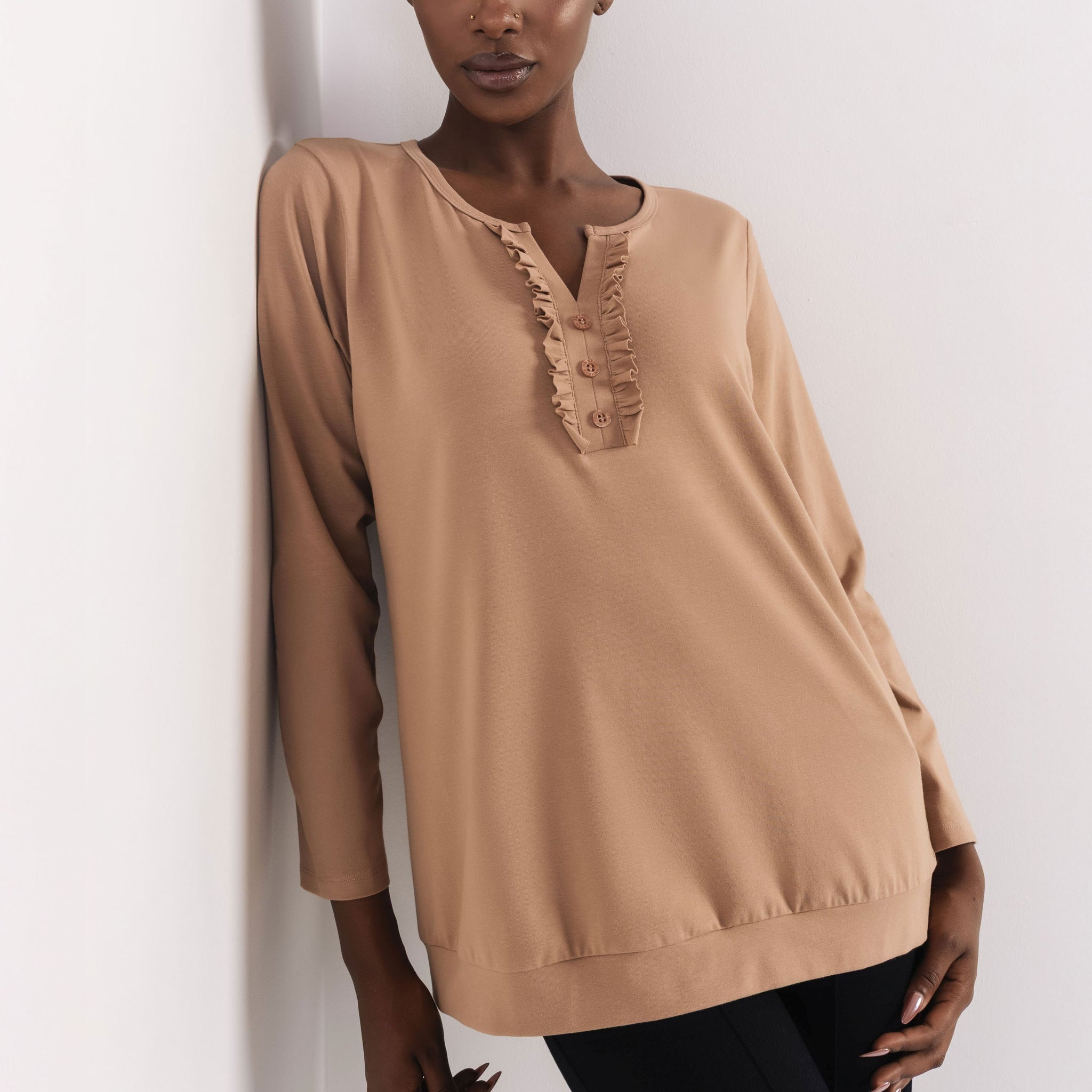 Bilbao tunika camel