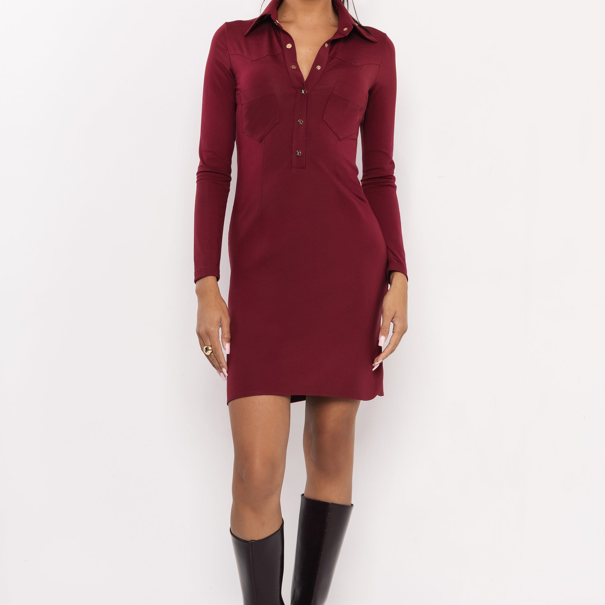 Cavalli tunika bordó