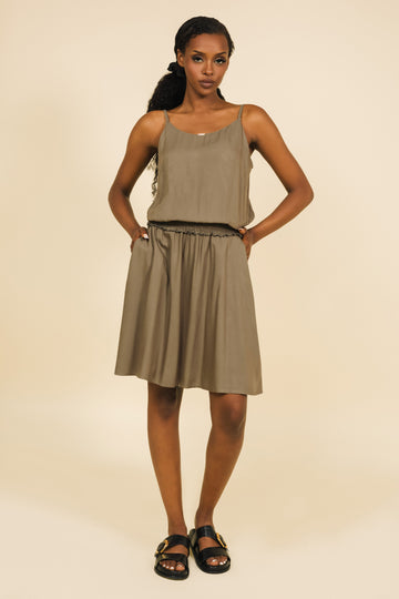 Elza ruha khaki