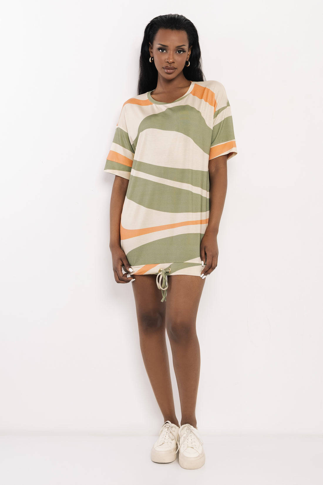 Kamin tunika hullámos