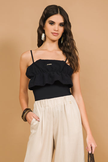 Sztilla top - fekete