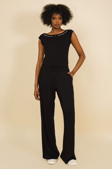 Valin nadrág - fekete