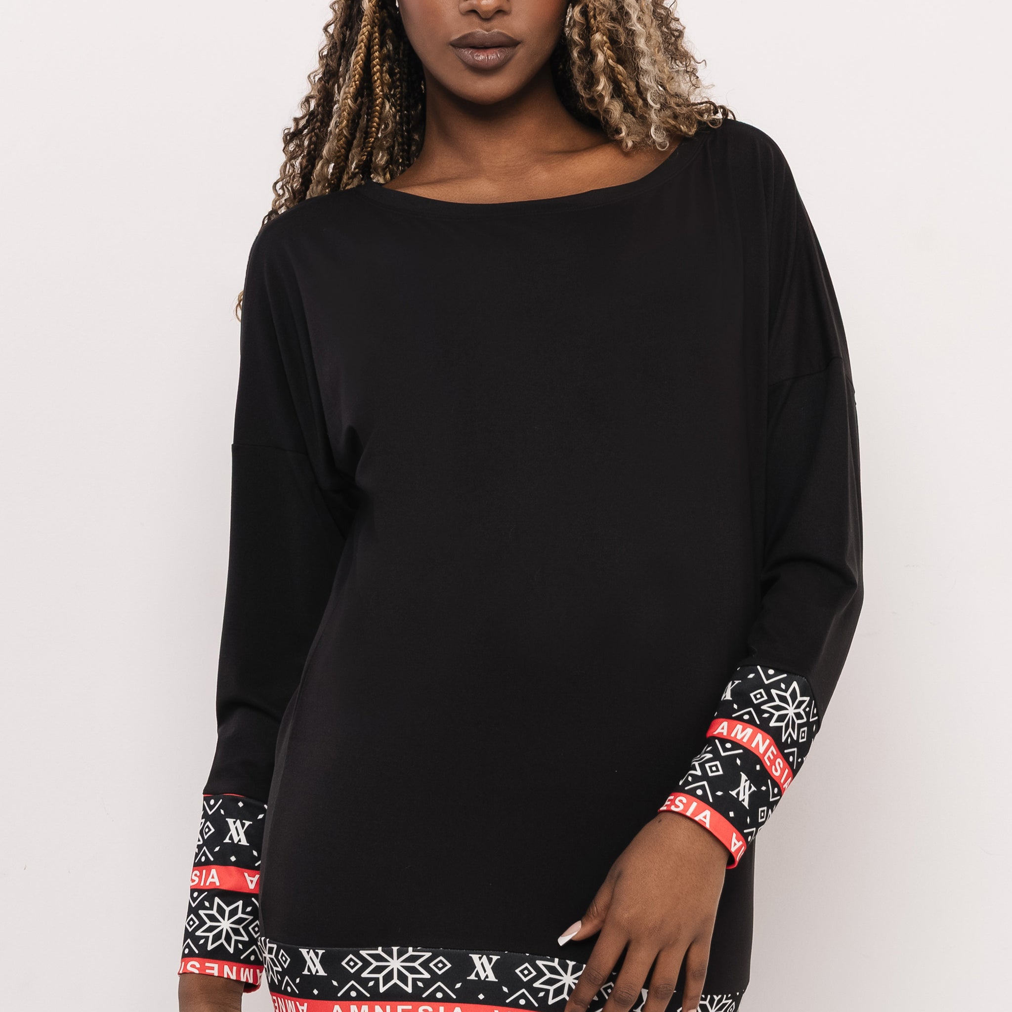 Patty ruha fekete/hópihe mintás