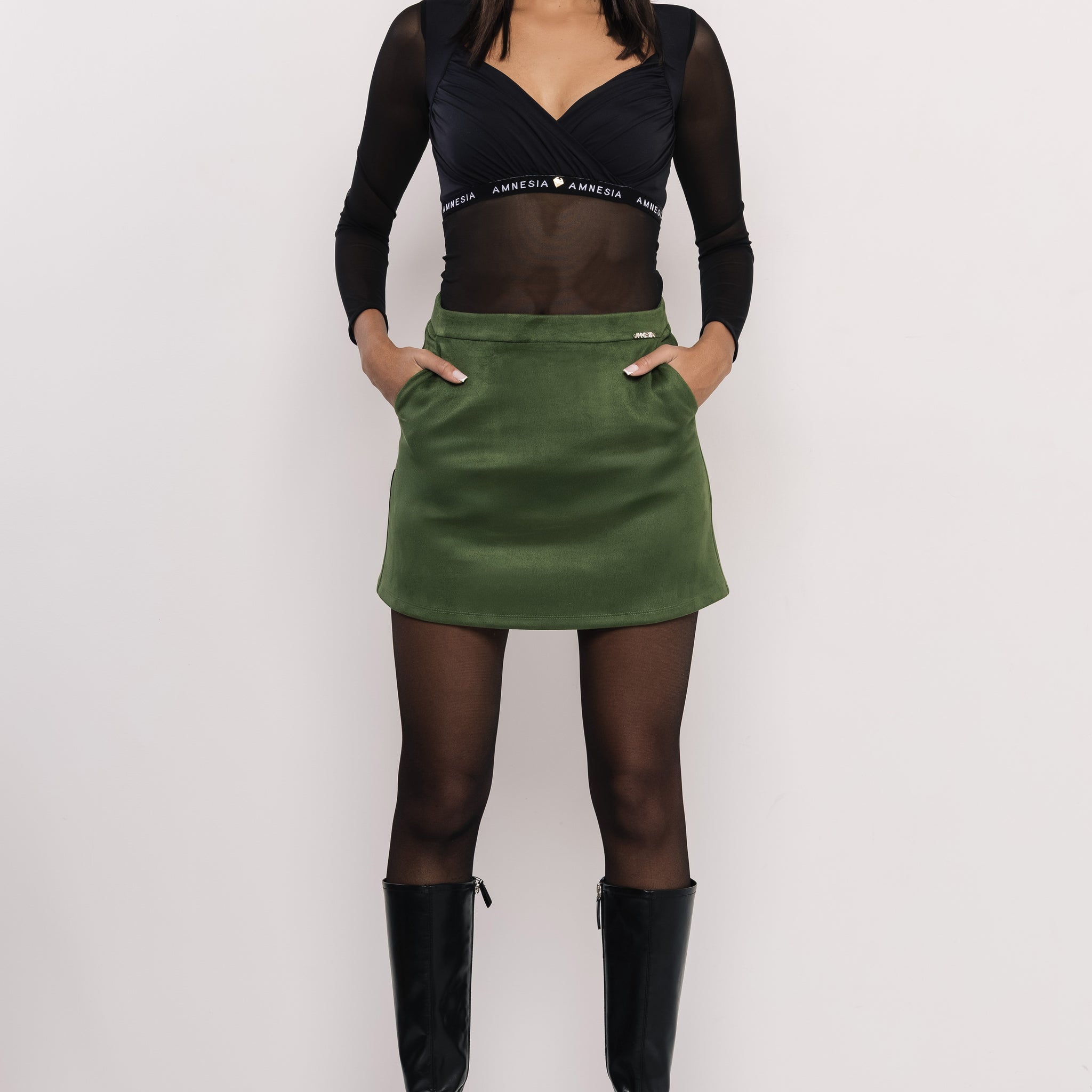 Pestana szoknya zöld