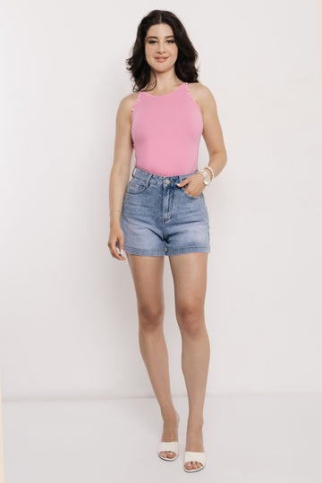 Raffana short farmerkék