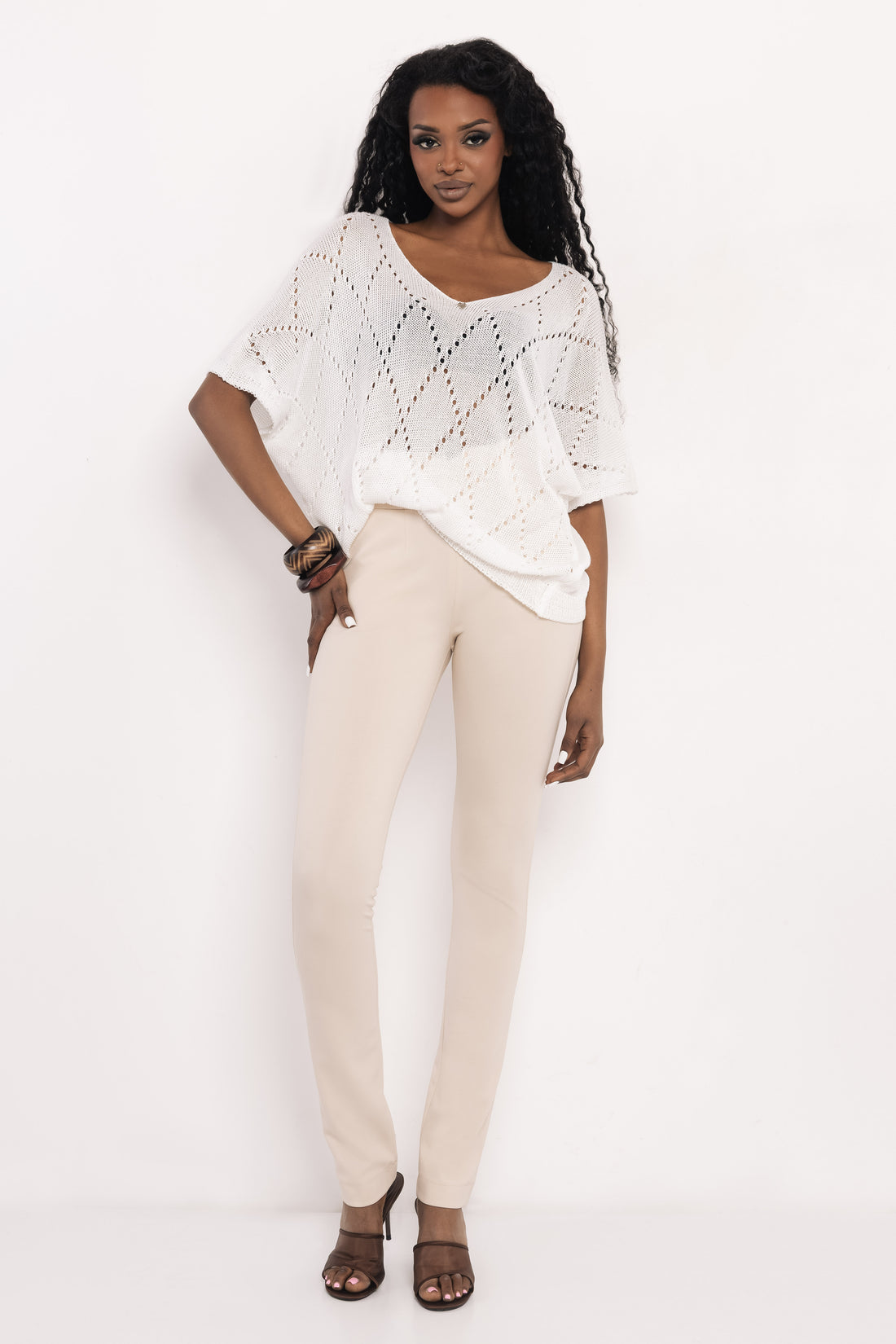 Tutto pulóver fehér/mintás