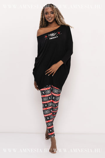 Liliom felső - fekete