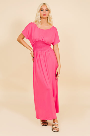 Lukrécia ruha neonpink