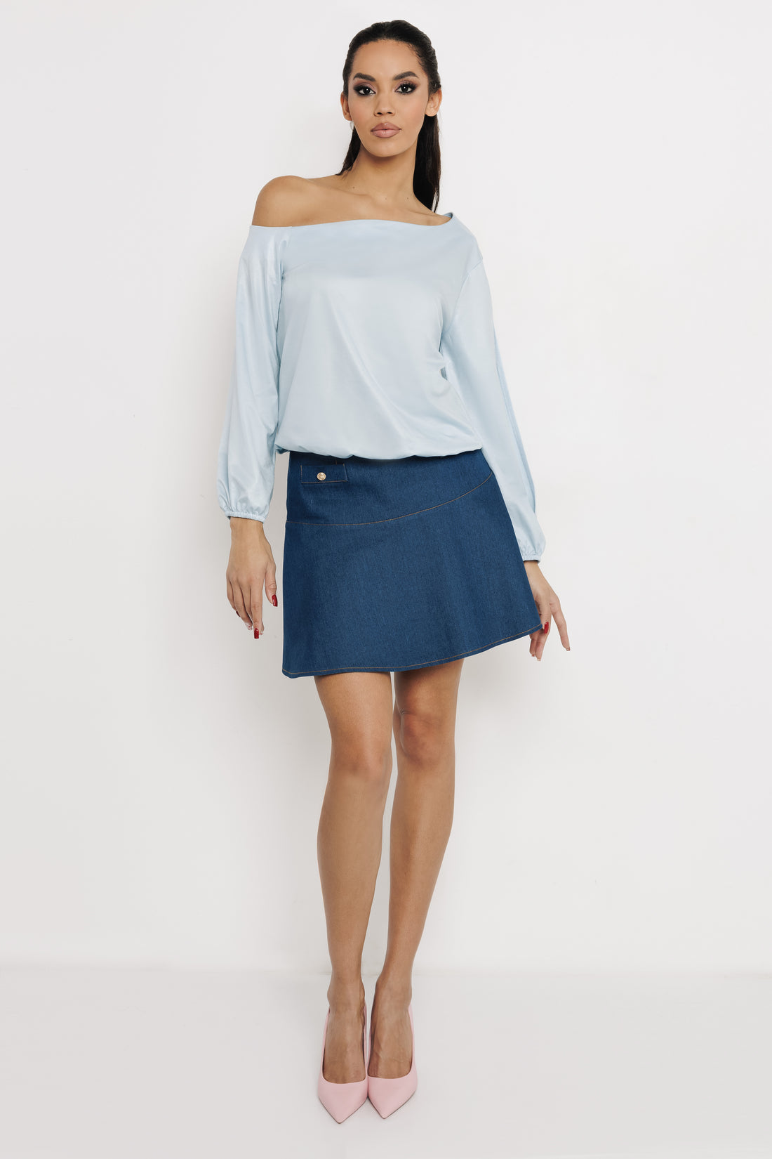 Marcella blúz babakék