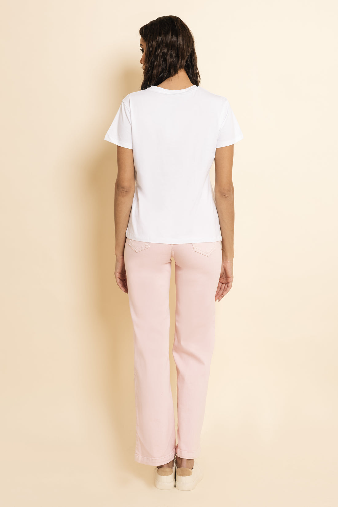 Sorrento szatén nadrág rózsaszín/csíkos