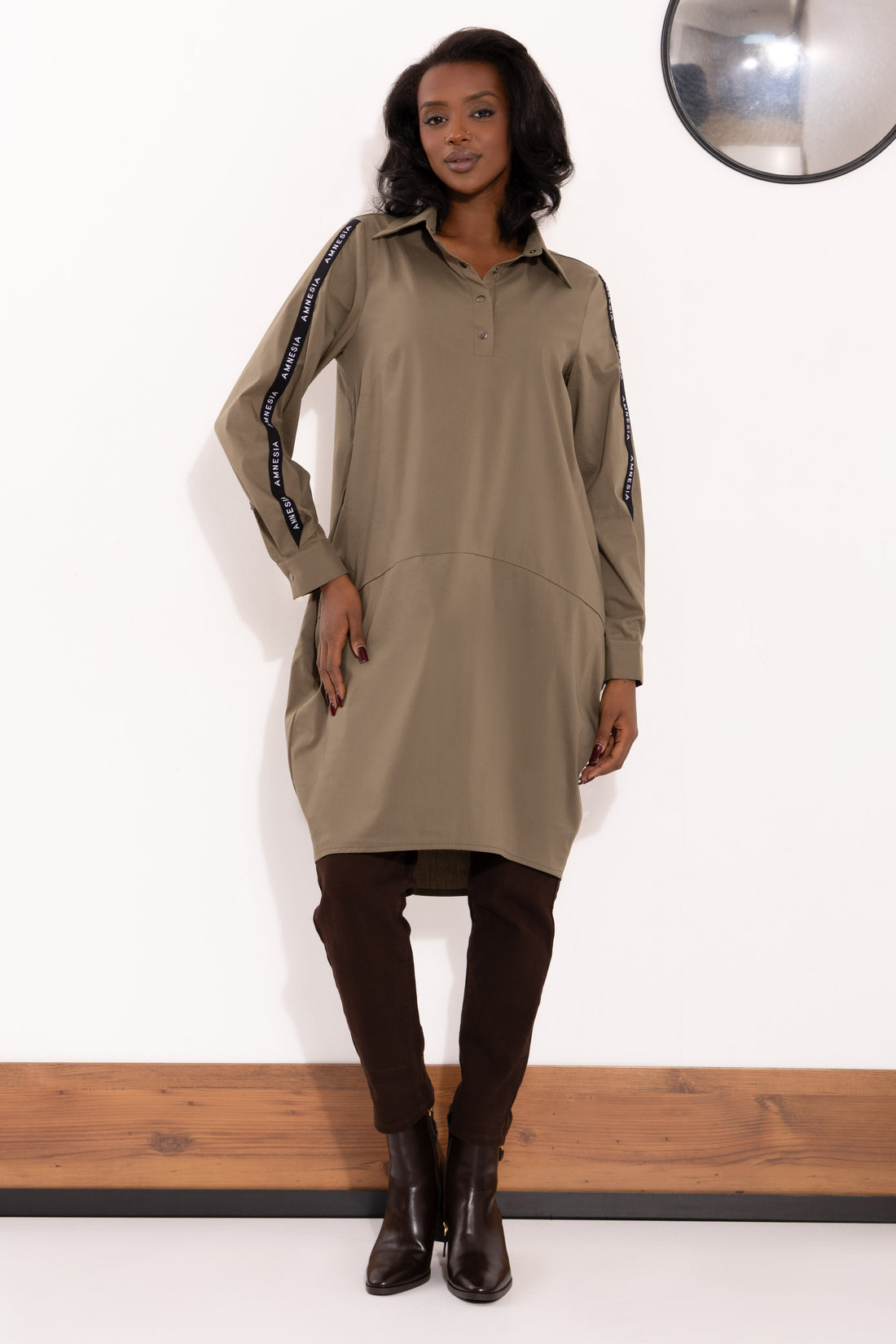 Dymo ruha - khaki