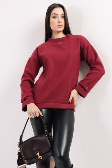 Koletta pulóver bordó