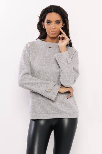 Koletta pulóver szürke