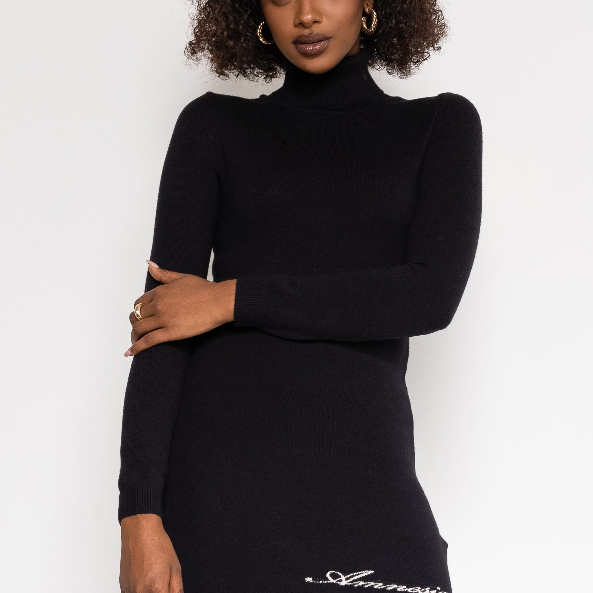 Kötött tunika fekete