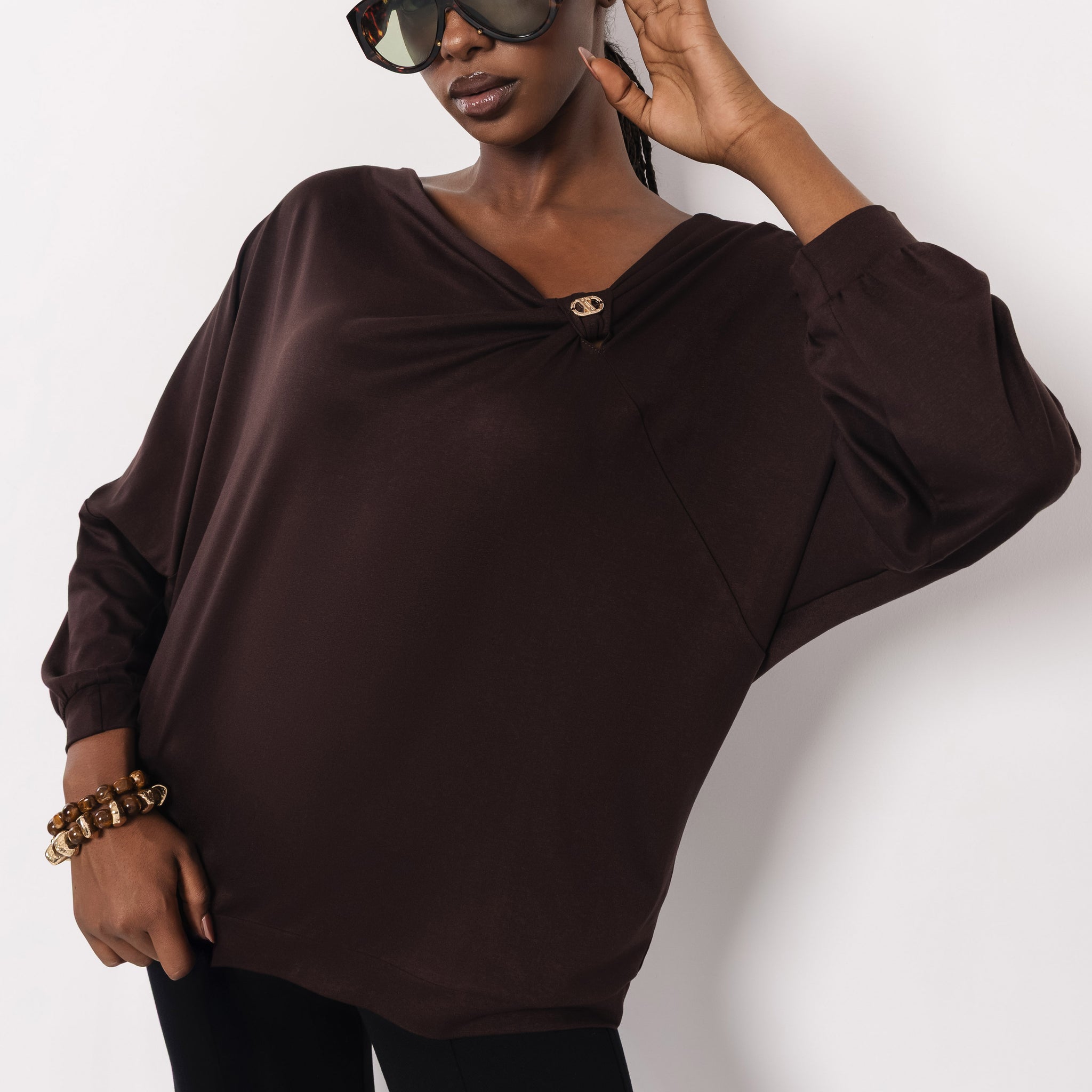 Zerin felső csokoládé