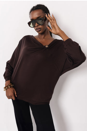 Zerin felső csokoládé