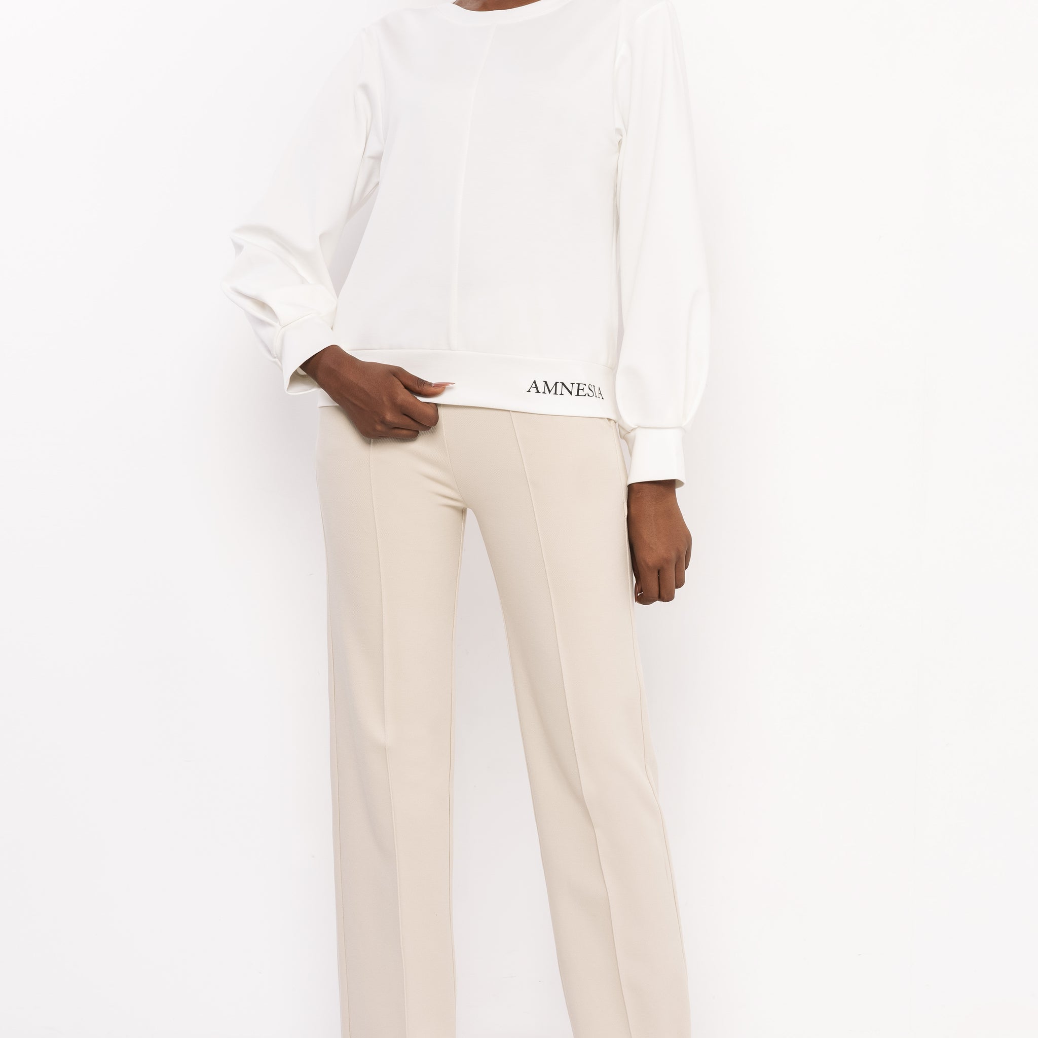 Belle jogging felső ekrü