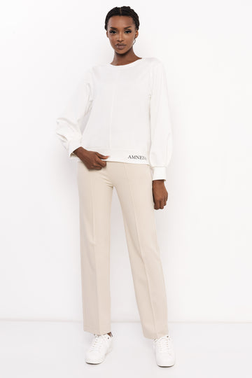 Belle jogging felső ekrü