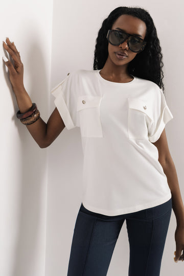 Evelon felső - fehér