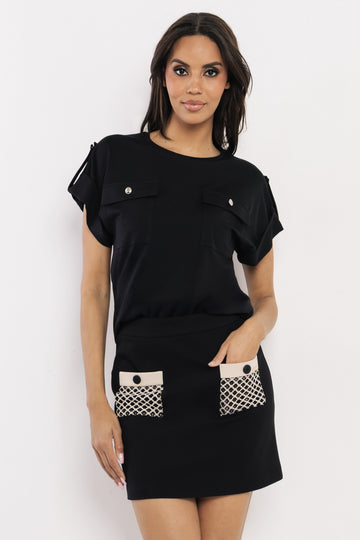 Evelon felső - fekete