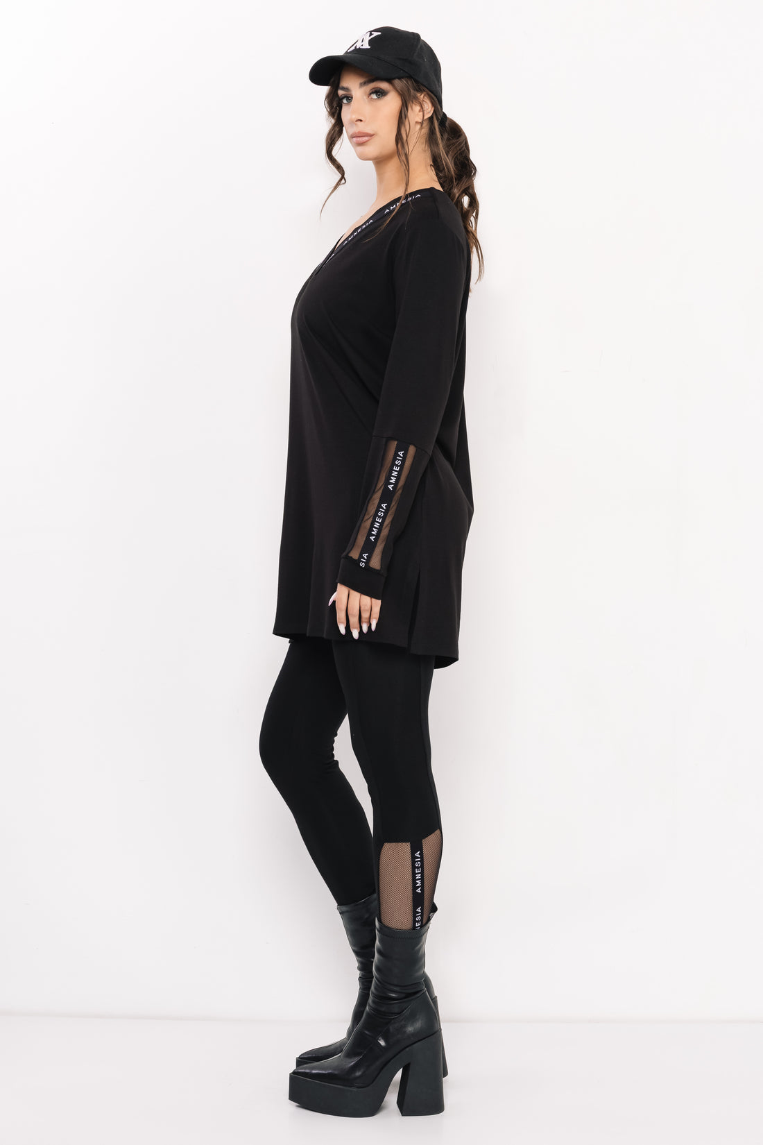 Florina tunika fekete