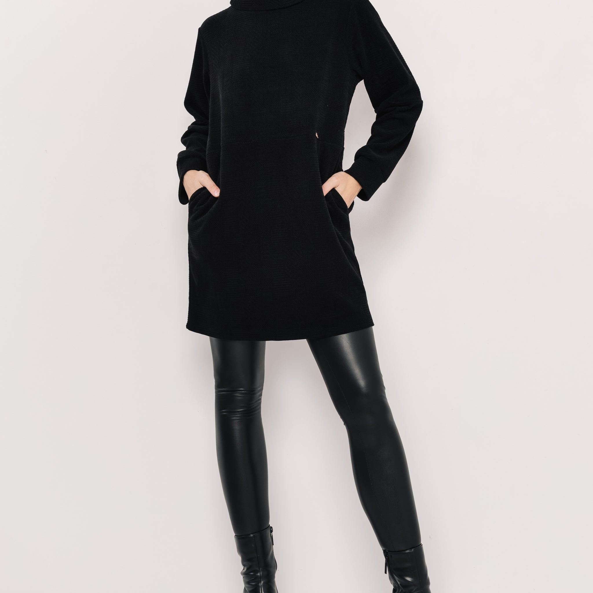 Hime tunika - fekete+fekete