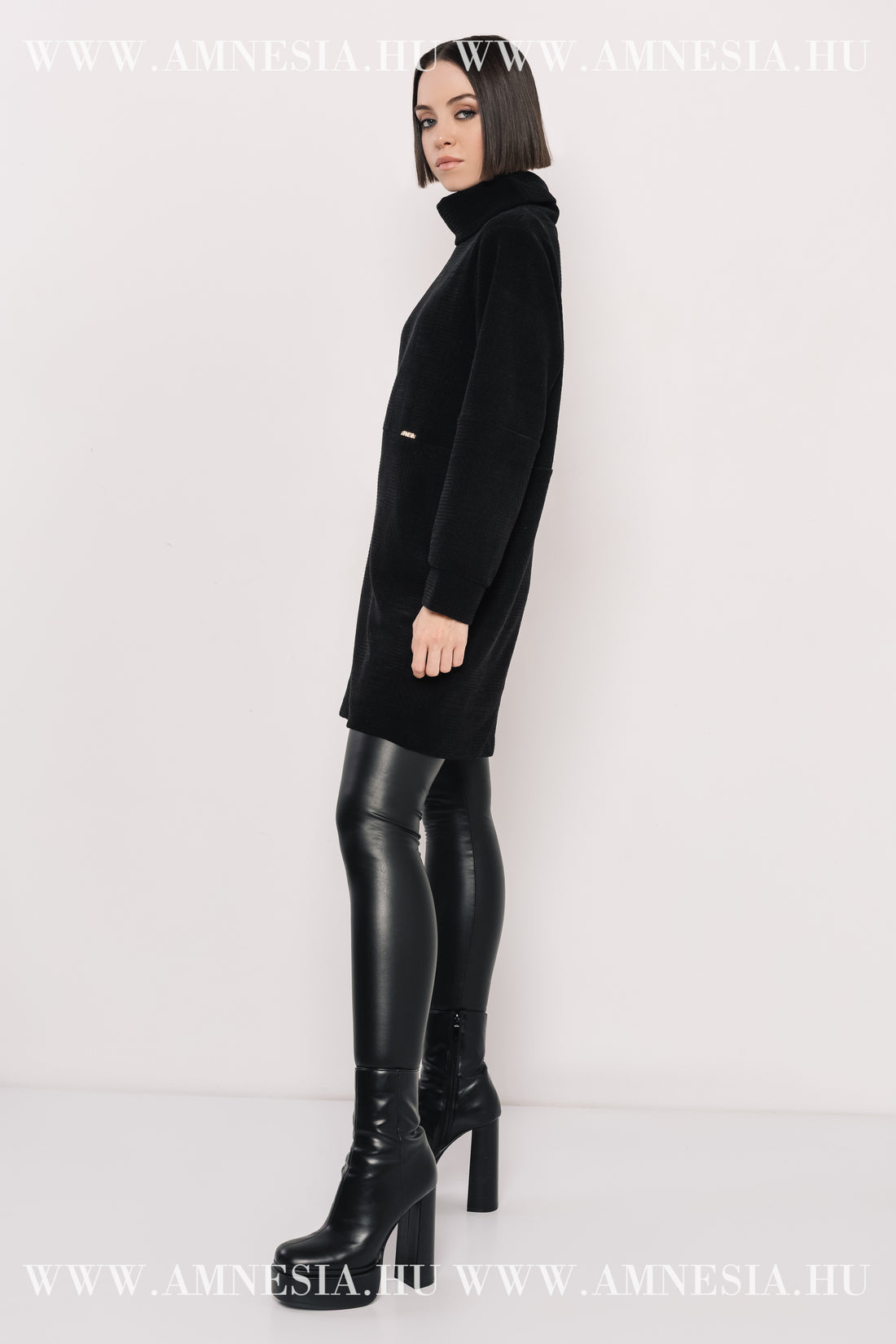 Hime tunika - fekete+fekete