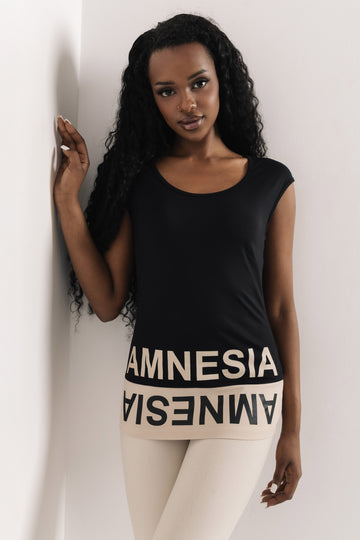 Dirke felső fekete/homok