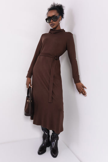 Enka ruha csokoládé