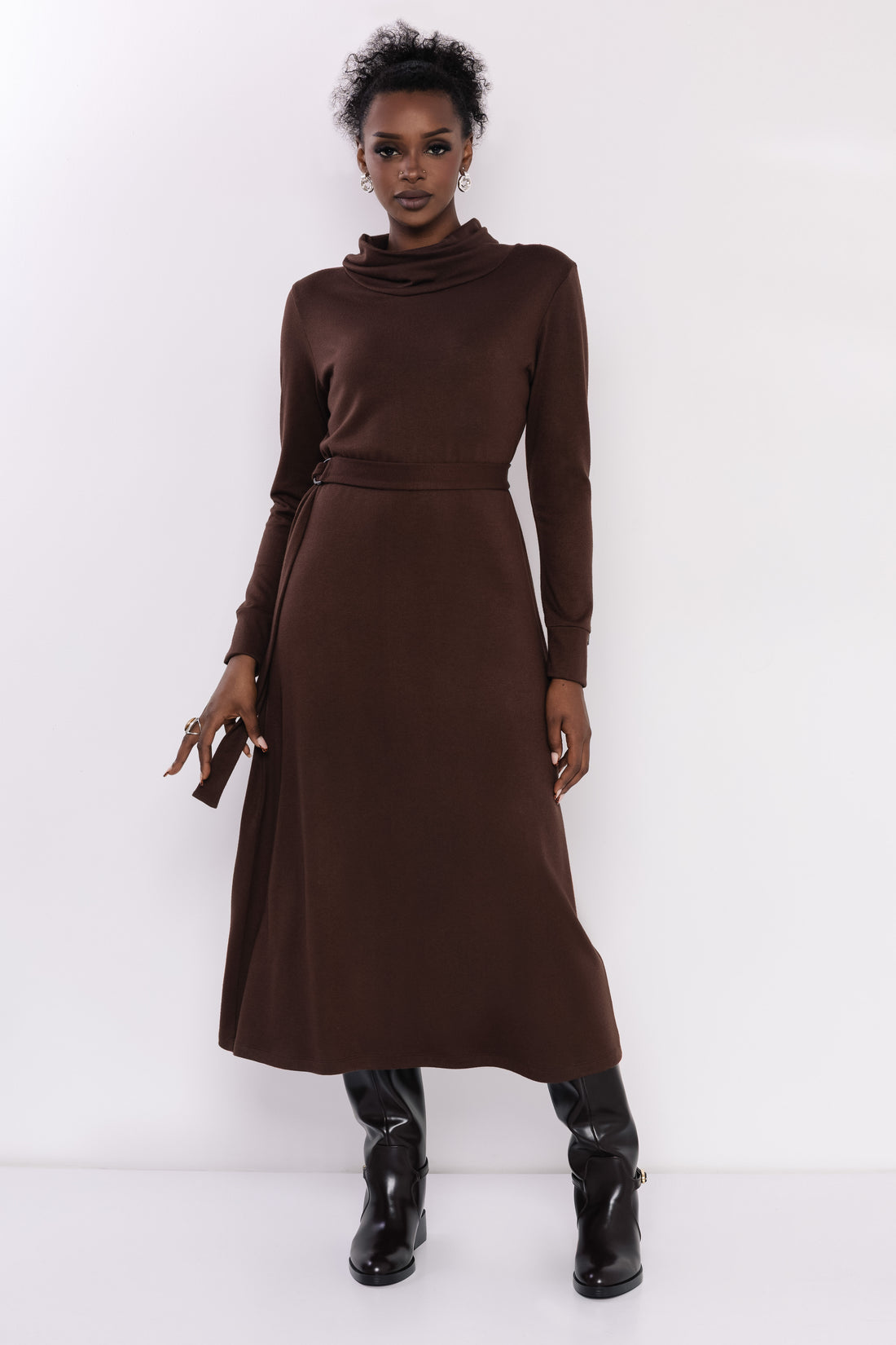 Enka ruha csokoládé