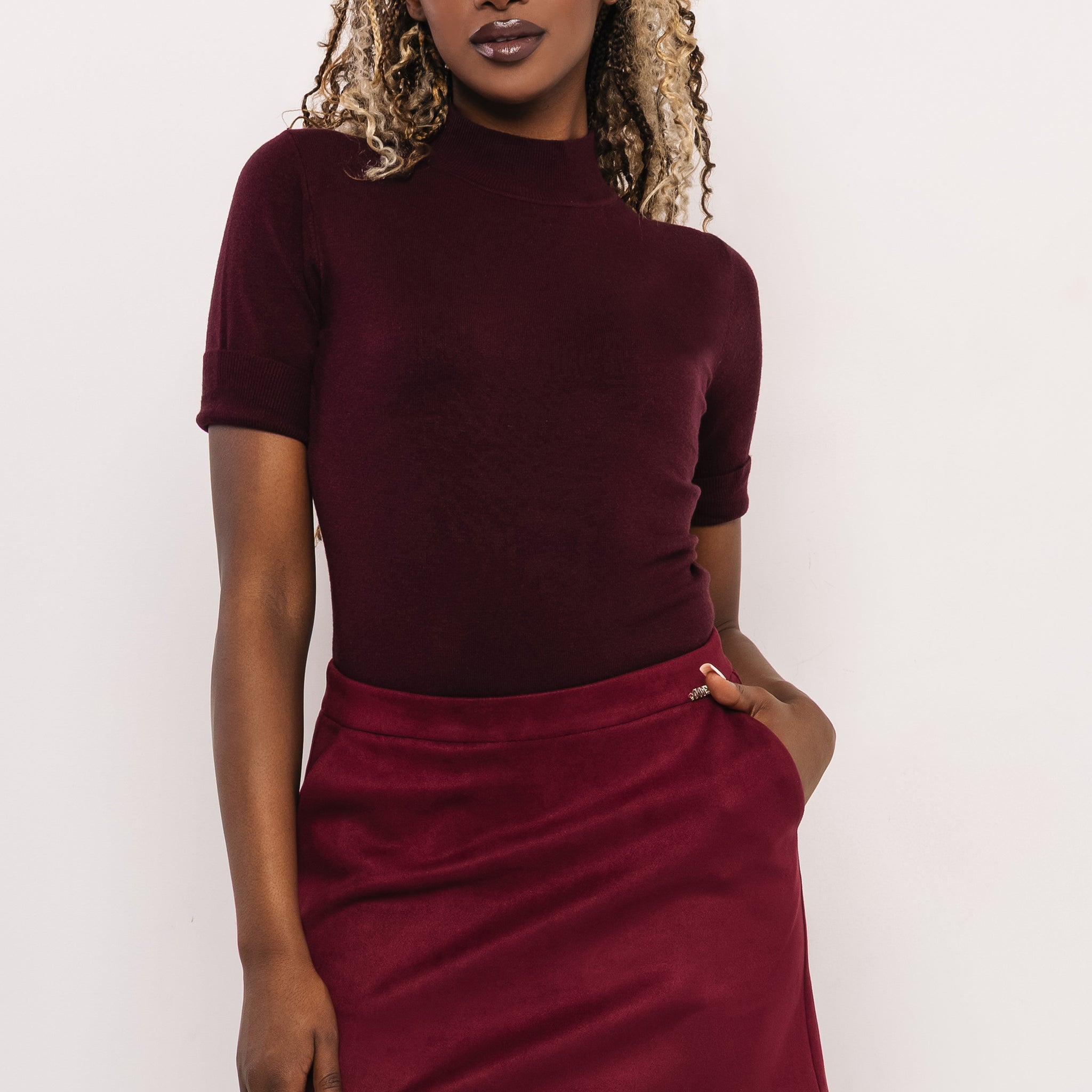 Fanta pulóver - bordó