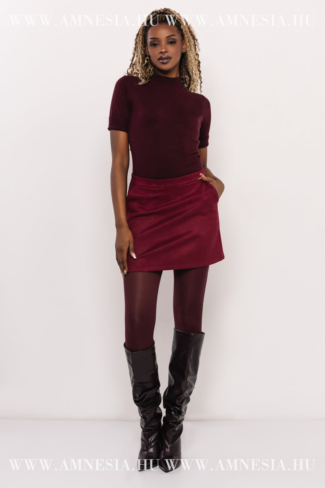 Fanta pulóver - bordó