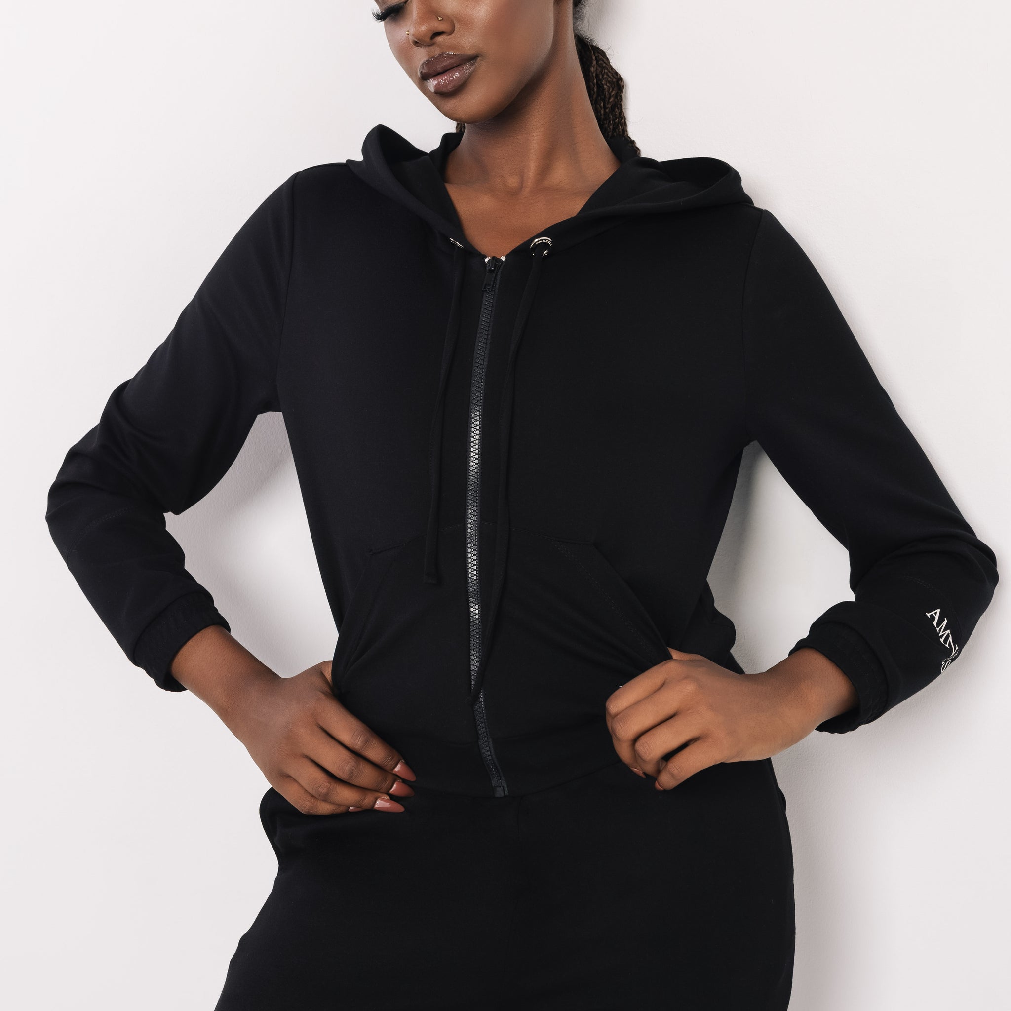 Oszka jogging felső fekete