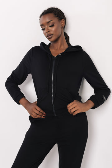 Oszka jogging felső fekete