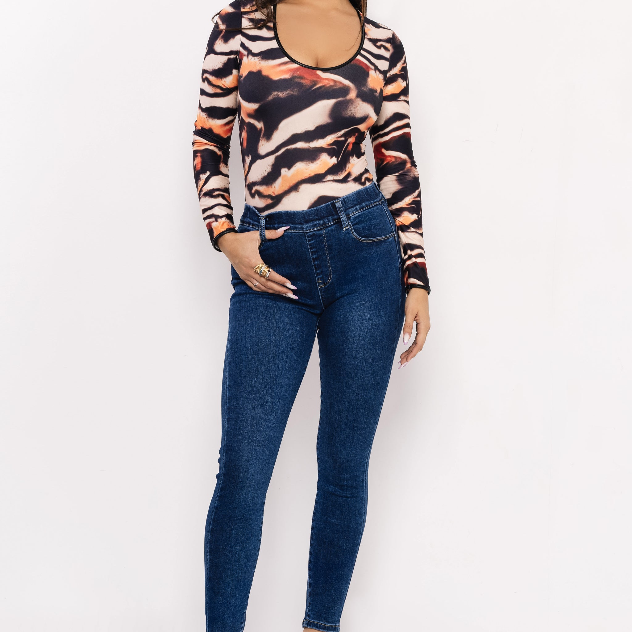 Farmer leggings farmerkék