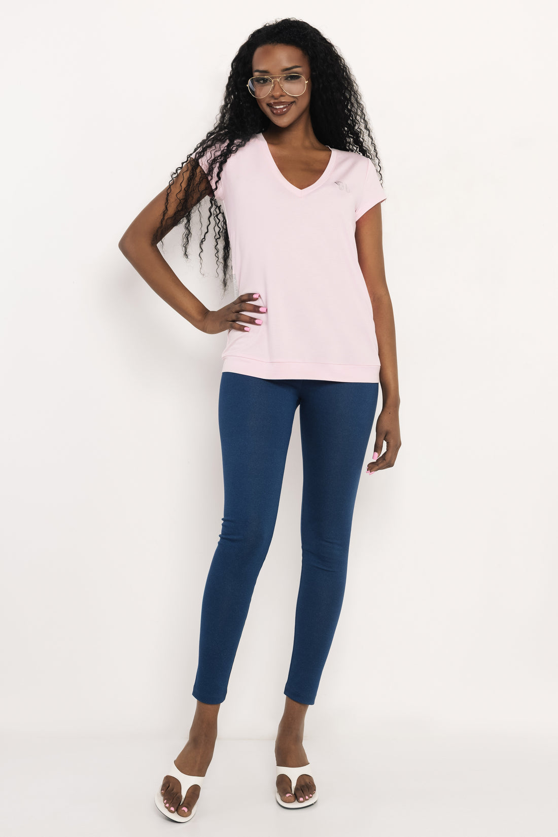 Sinello felső rózsaszín/ekrü/szürke