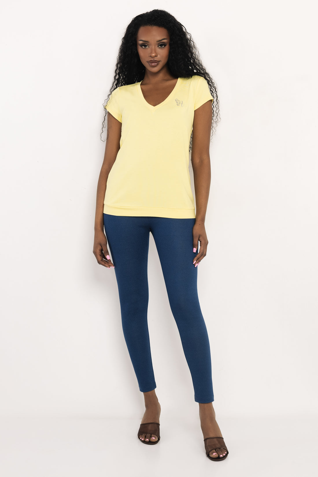 Sinello felső sárga/ekrü/szürke