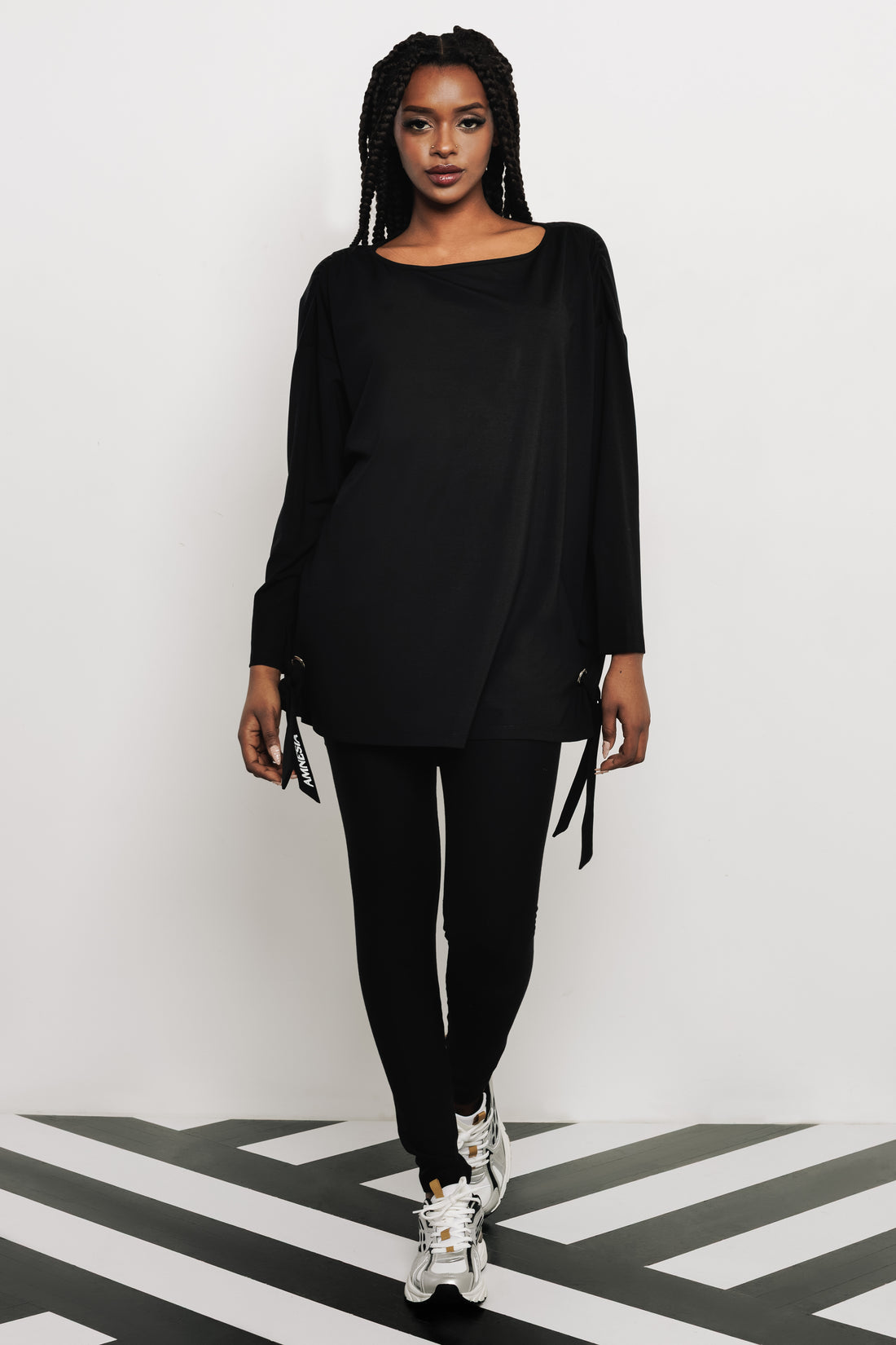 Begona felső fekete