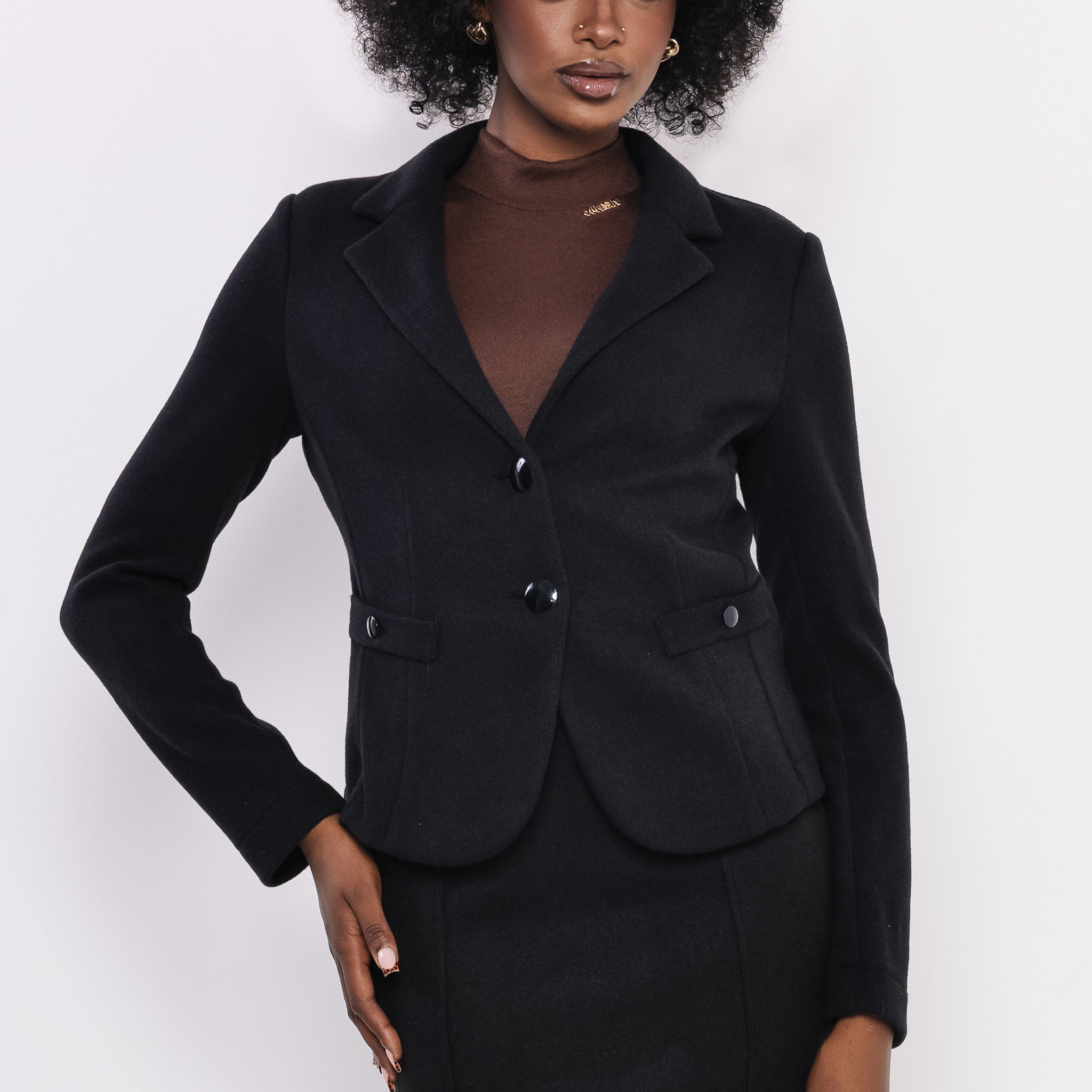 Egla kötött zakó fekete